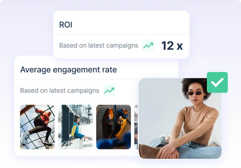 illustration of Upfluence's easy performance tracking dashboard